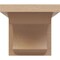 Ekena Millwork 4"W x 4"D x 4"H Wide Emerson Rough Cedar Woodgrain TimberThane Corbel, Primed Tan CORUR04X04X04EMRRCPR - alternate 6